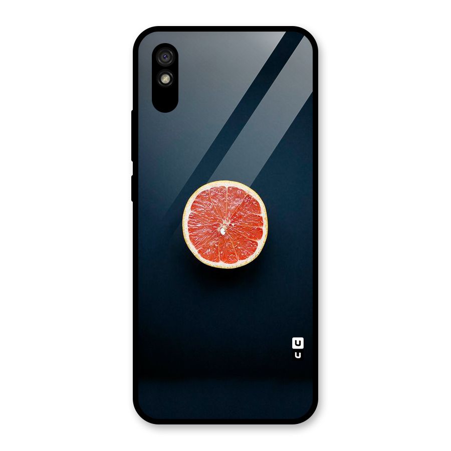 Orange Design Glass Back Case for Redmi 9i