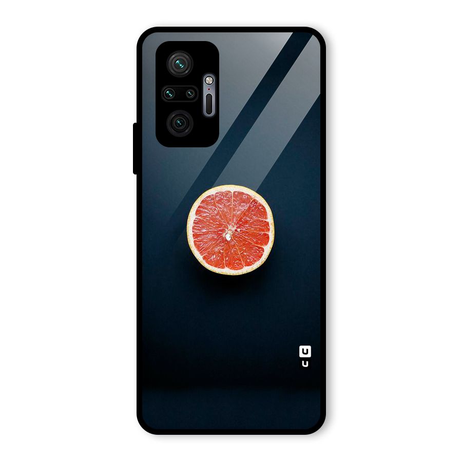 Orange Design Glass Back Case for Redmi Note 10 Pro Max
