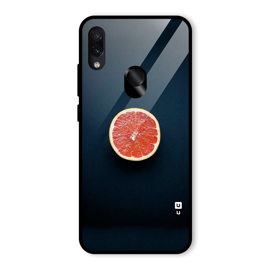 Orange Design Glass Back Case for Redmi Note 7 Pro