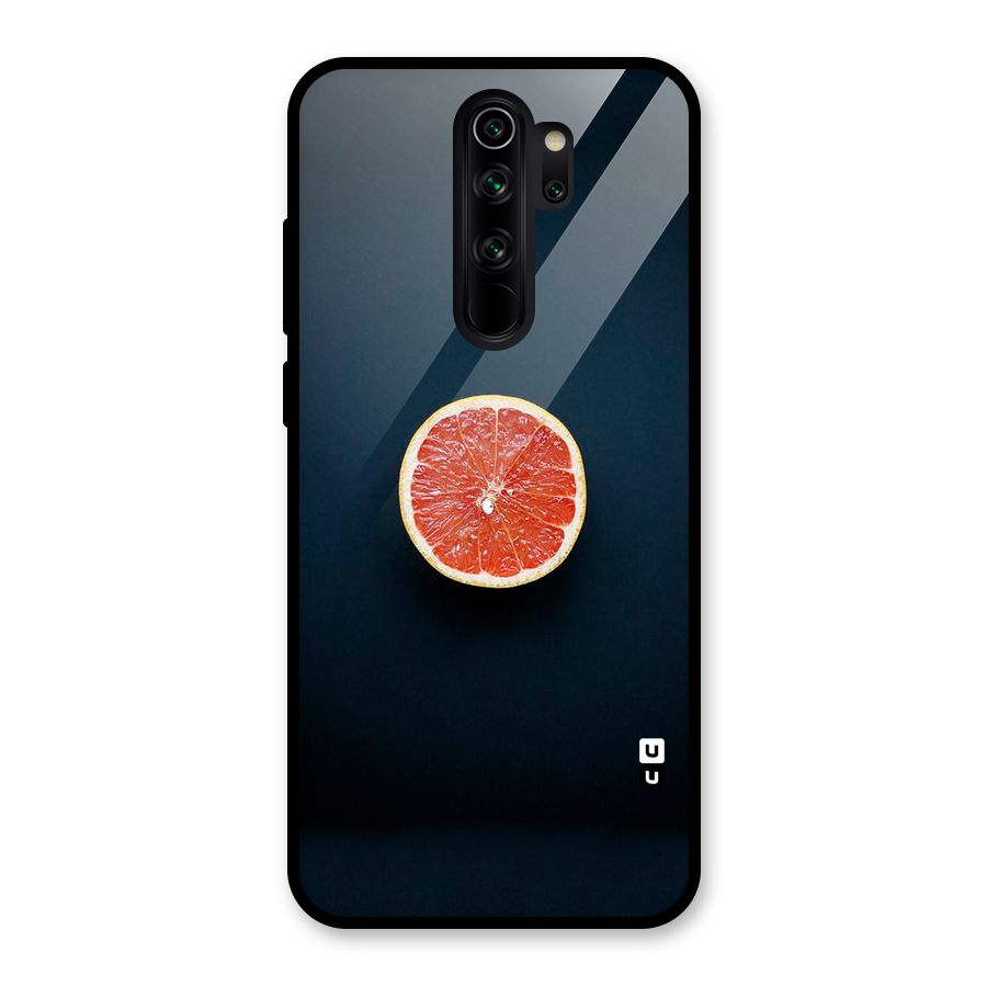 Orange Design Glass Back Case for Redmi Note 8 Pro