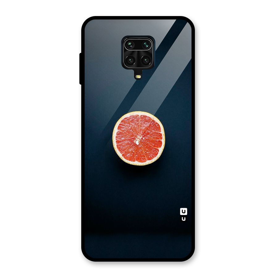 Orange Design Glass Back Case for Redmi Note 9 Pro Max