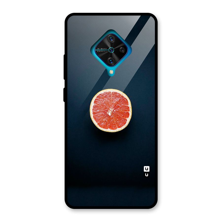 Orange Design Glass Back Case for Vivo S1 Pro