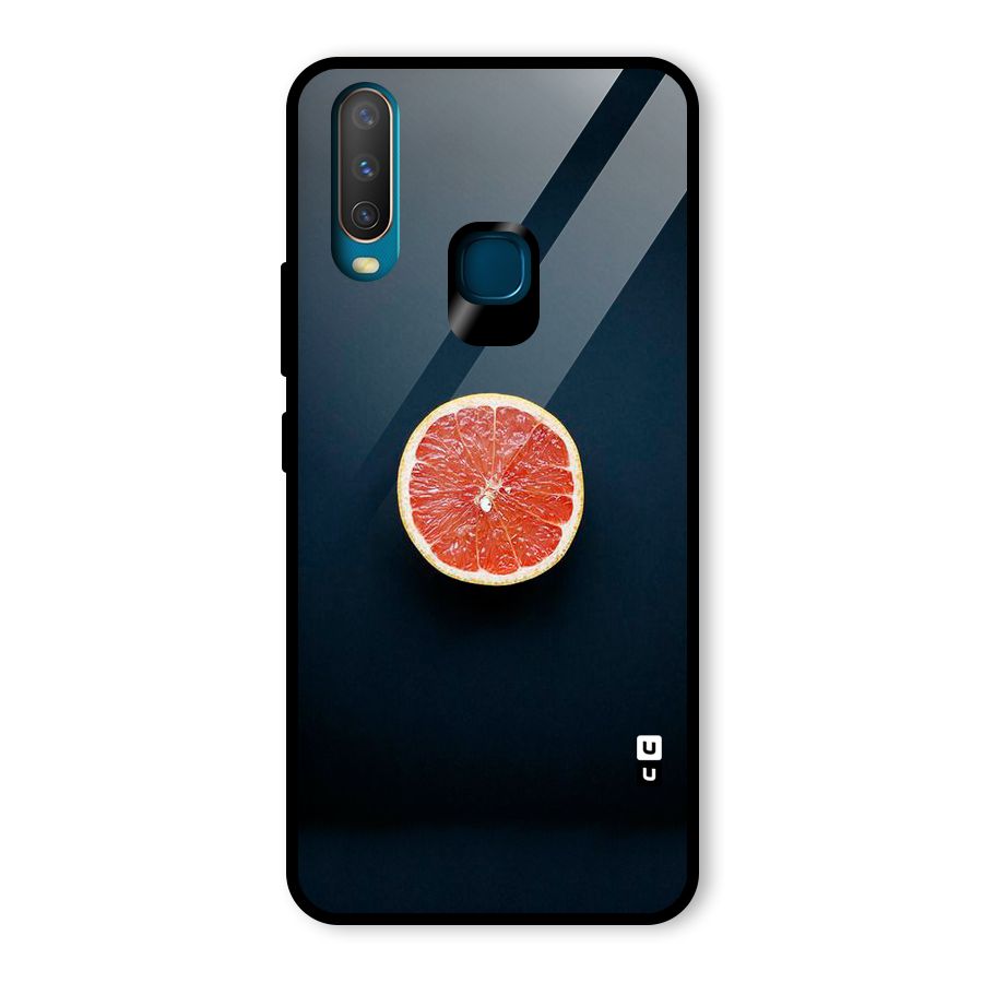Orange Design Glass Back Case for Vivo U10