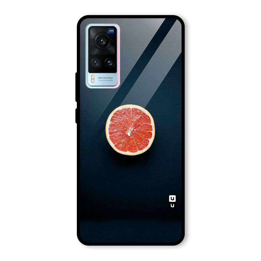 Orange Design Glass Back Case for Vivo X60