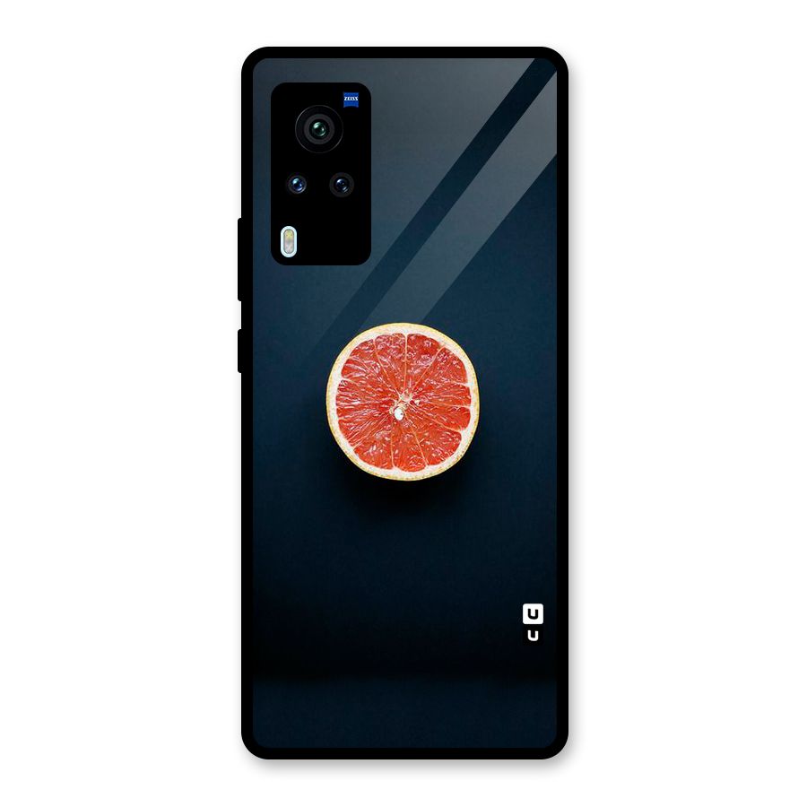 Orange Design Glass Back Case for Vivo X60 Pro