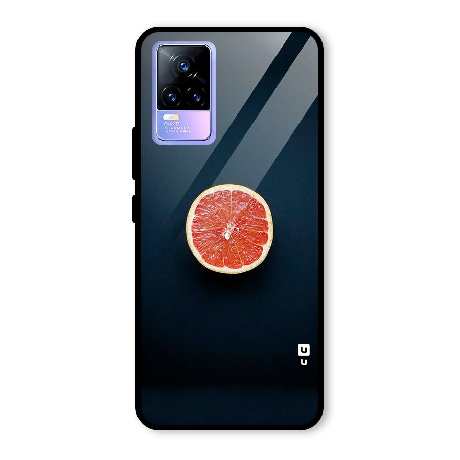 Orange Design Glass Back Case for Vivo Y73