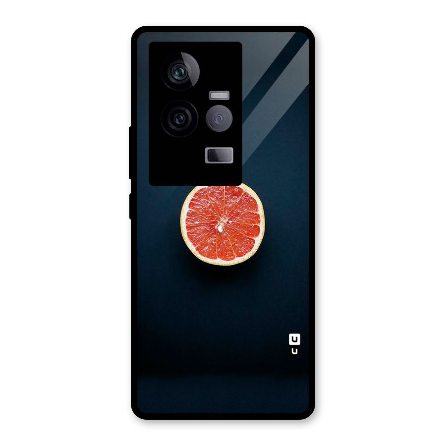 Orange Design Glass Back Case for Vivo iQOO 11 5G