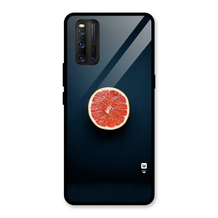 Orange Design Glass Back Case for Vivo iQOO 3