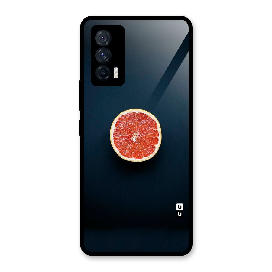 Orange Design Glass Back Case for Vivo iQOO 7 5G