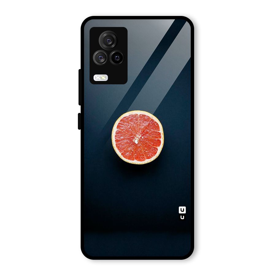 Orange Design Glass Back Case for Vivo iQOO 7 Legend 5G