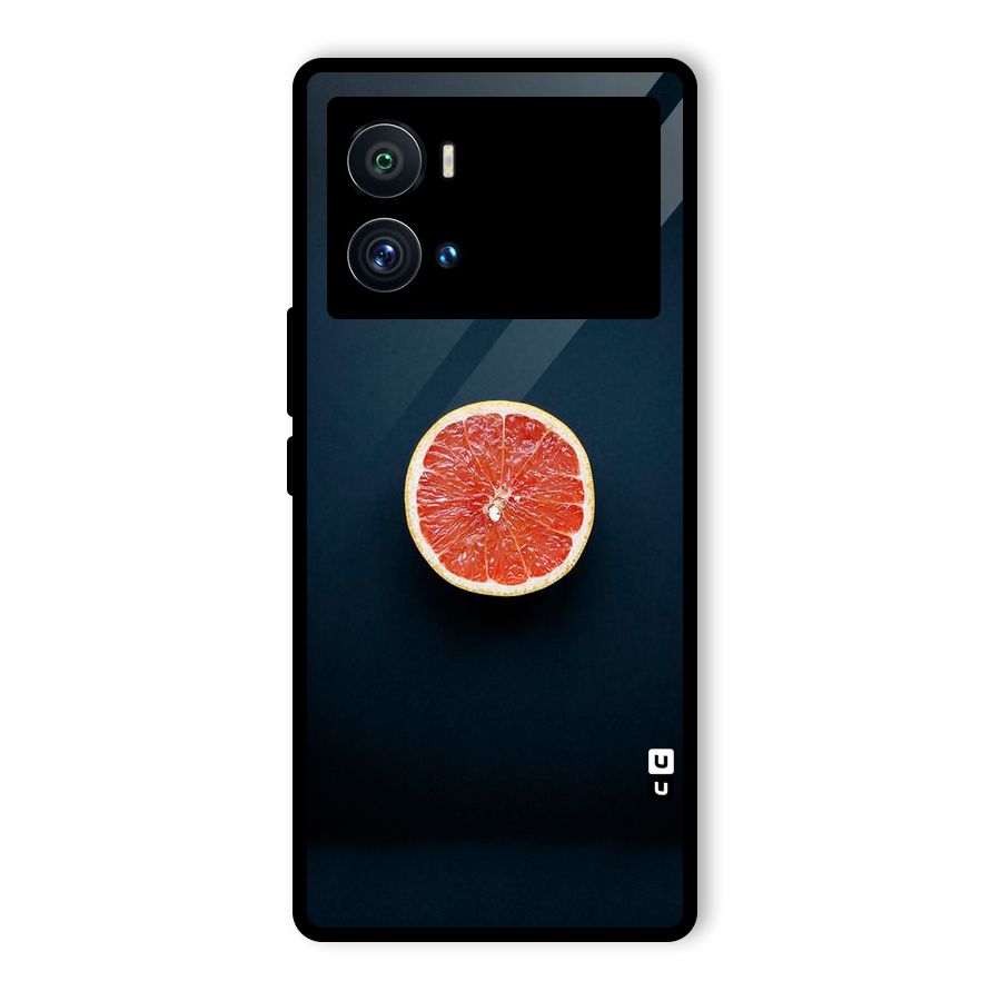 Orange Design Glass Back Case for Vivo iQOO 9 Pro