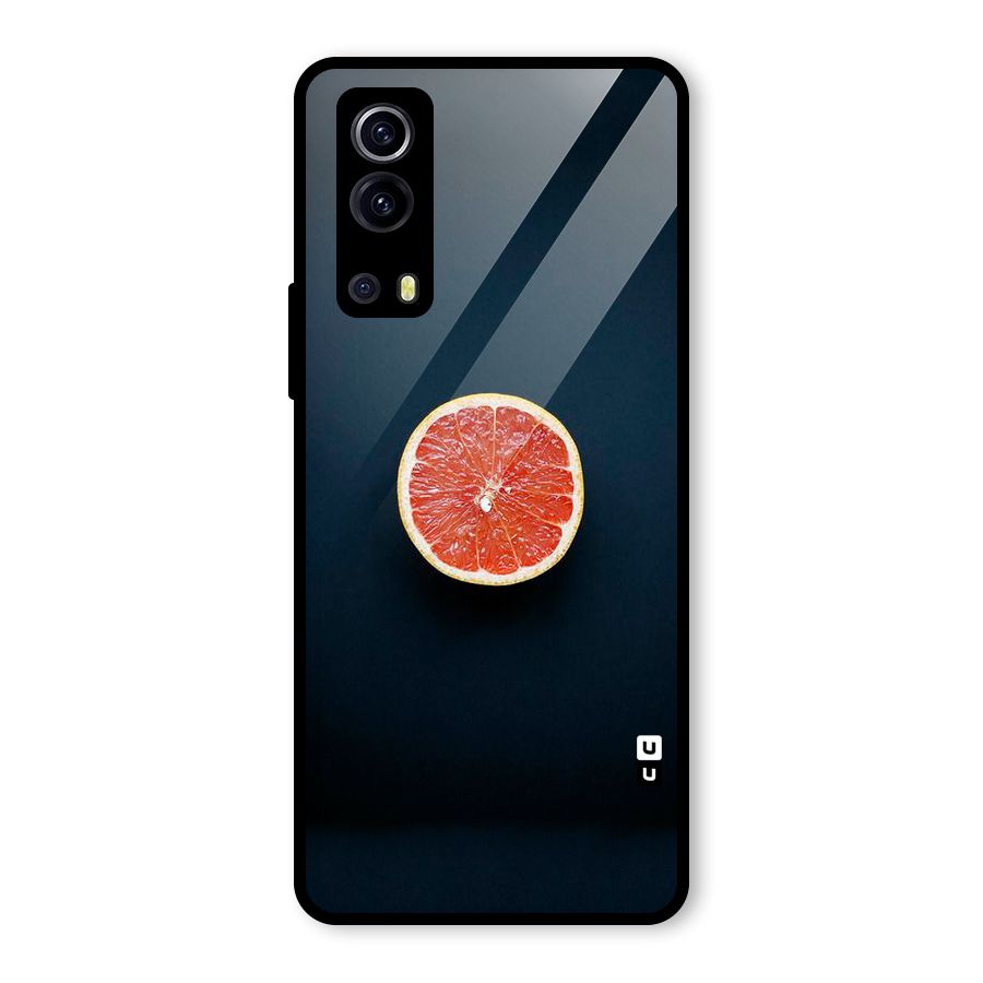 Orange Design Glass Back Case for Vivo iQOO Z3