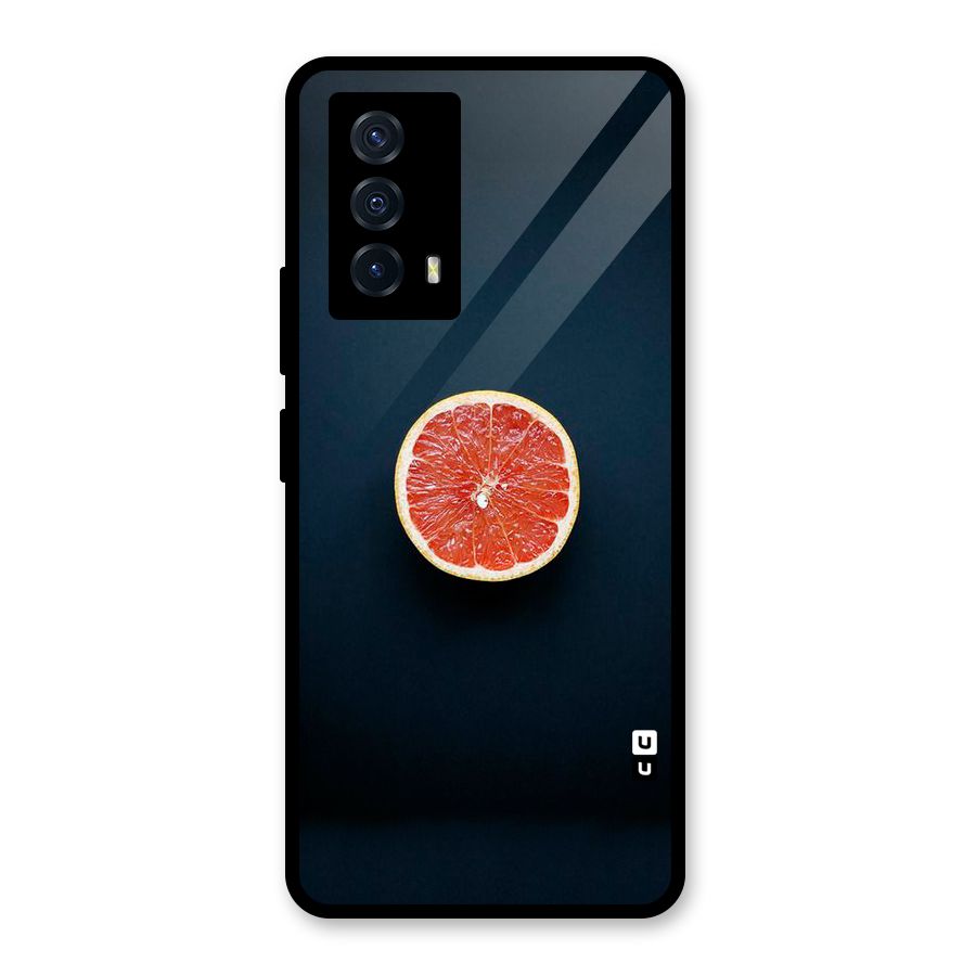 Orange Design Glass Back Case for Vivo iQOO Z5