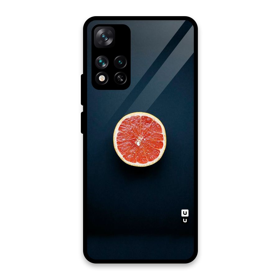 Orange Design Glass Back Case for Xiaomi 11i HyperCharge 5G