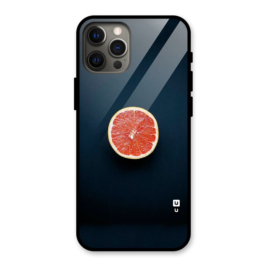 Orange Design Glass Back Case for iPhone 12 Pro Max