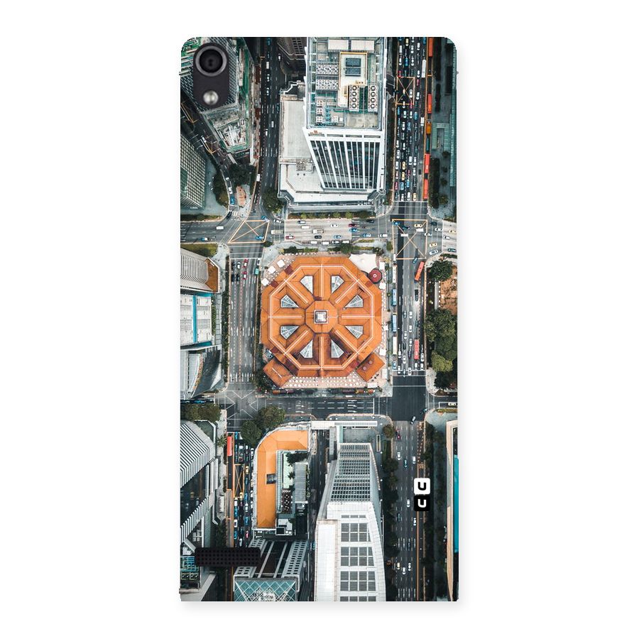 Orange Dome Back Case for Ascend P6
