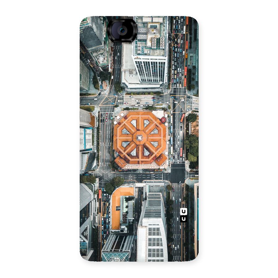 Orange Dome Back Case for Canvas Knight A350