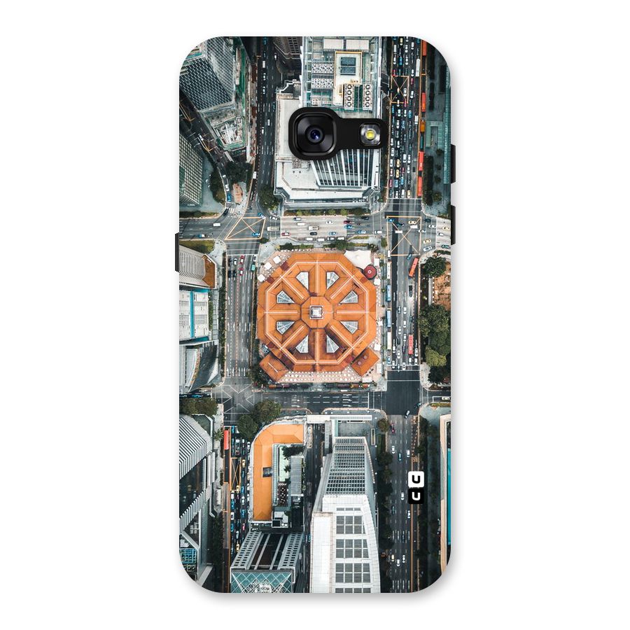 Orange Dome Back Case for Galaxy A3 (2017)