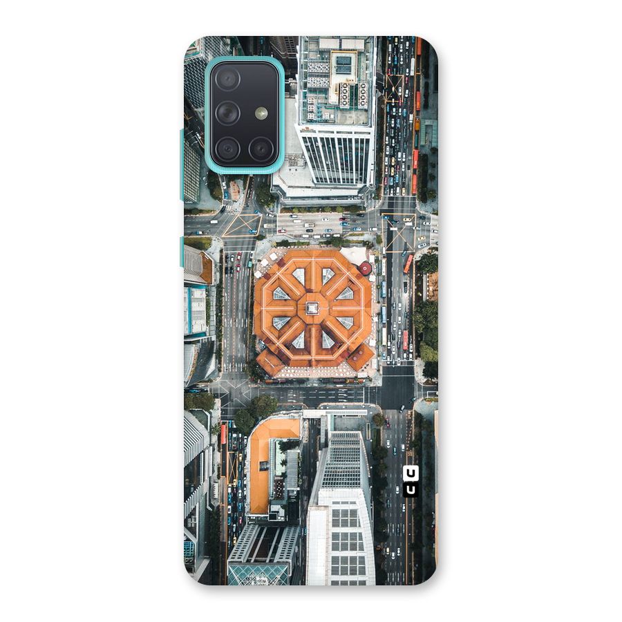Orange Dome Back Case for Galaxy A71