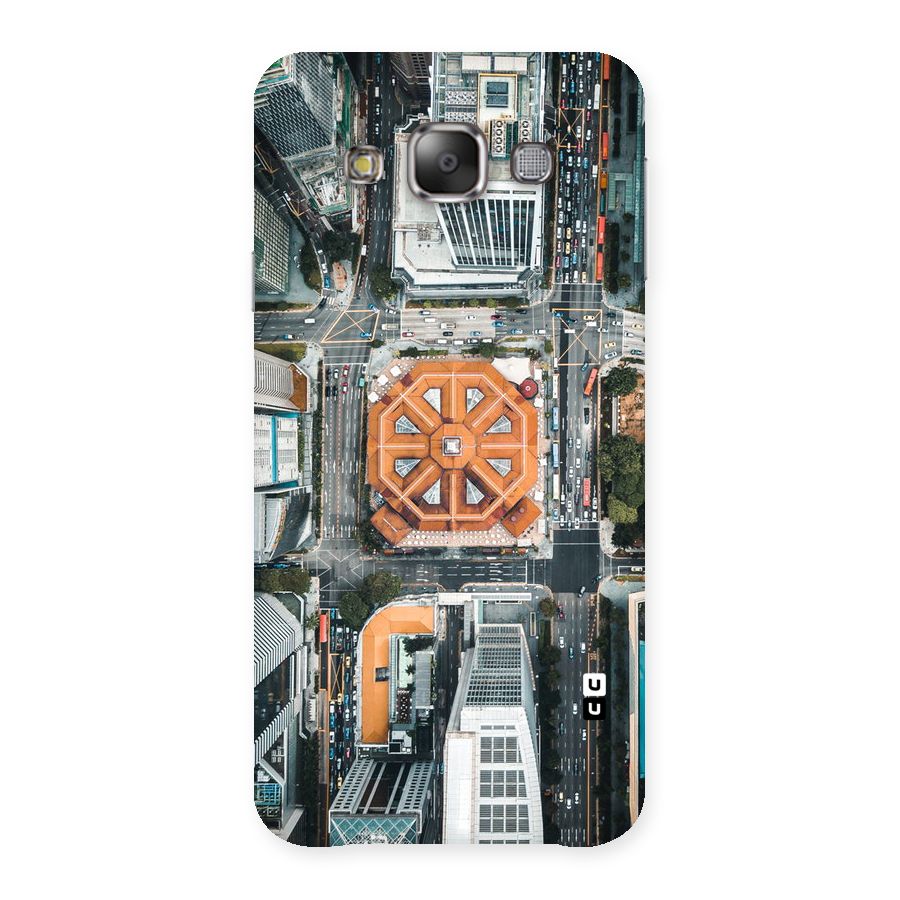 Orange Dome Back Case for Galaxy E7