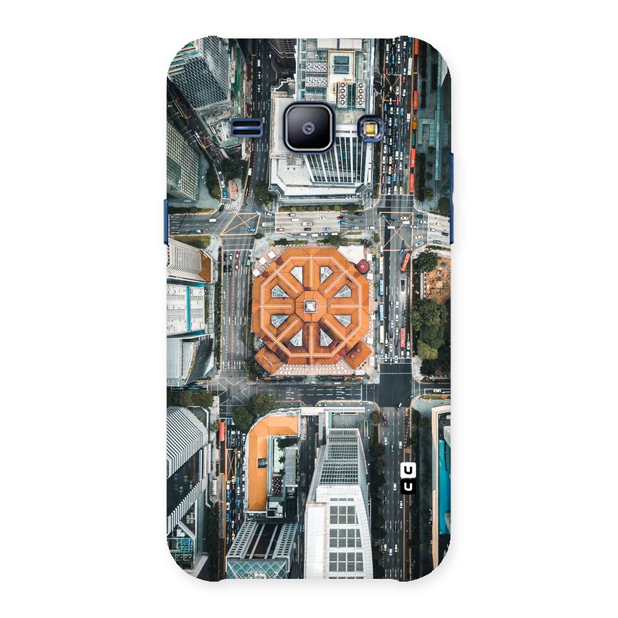 Orange Dome Back Case for Galaxy J1