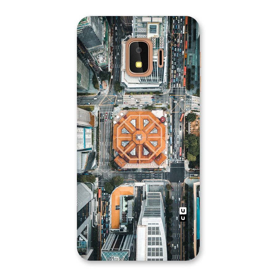 Orange Dome Back Case for Galaxy J2 Core