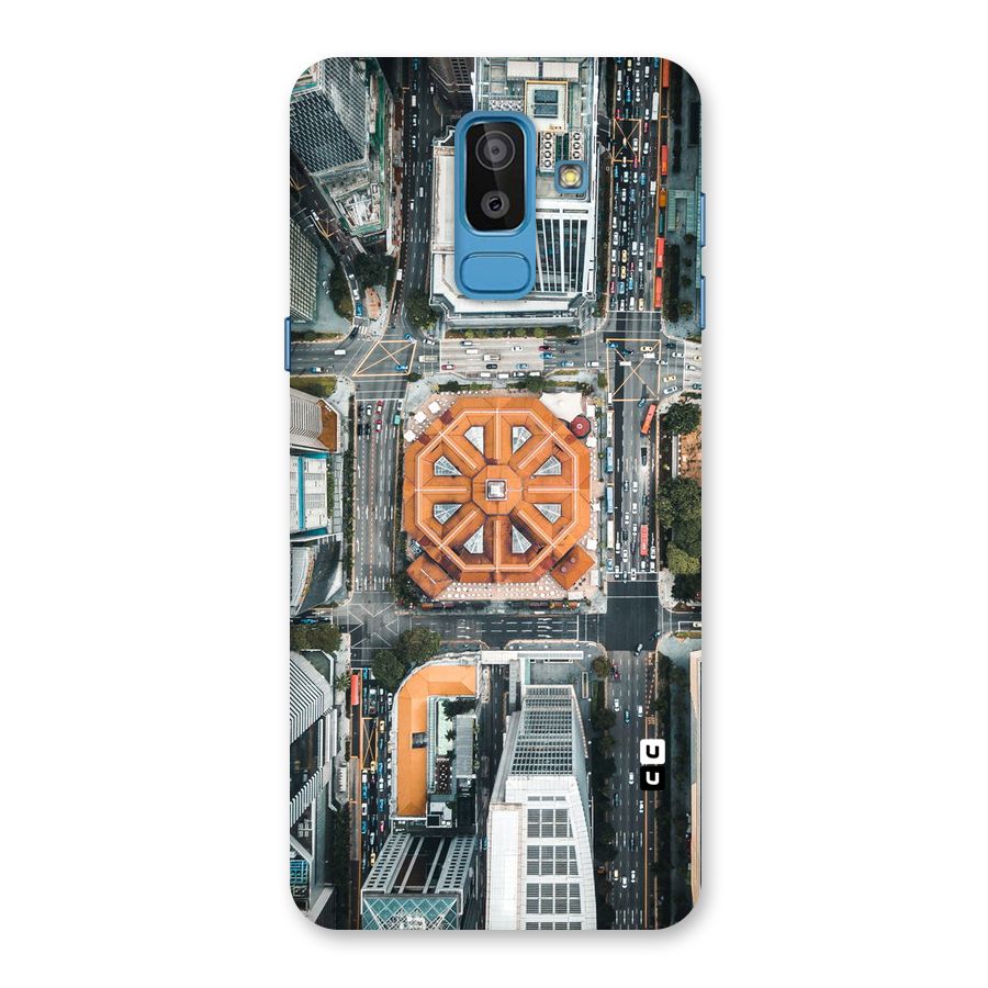 Orange Dome Back Case for Galaxy J8