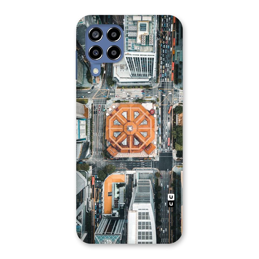 Orange Dome Back Case for Galaxy M53 5G