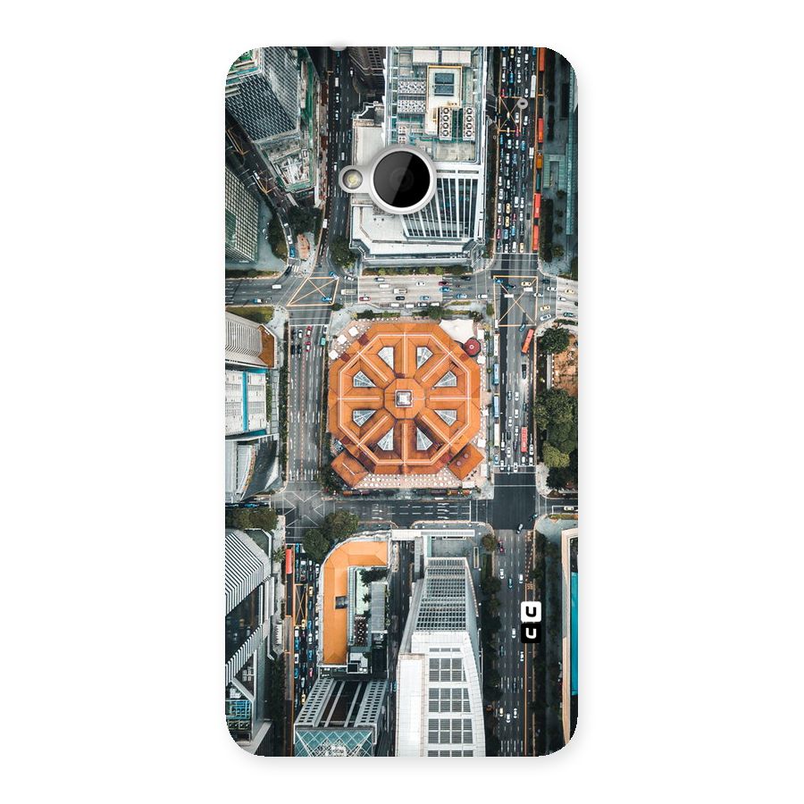 Orange Dome Back Case for HTC One M7
