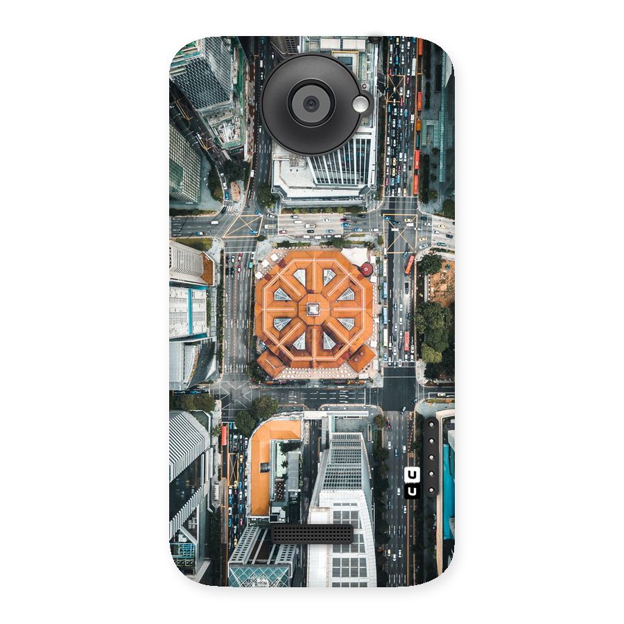 Orange Dome Back Case for HTC One X