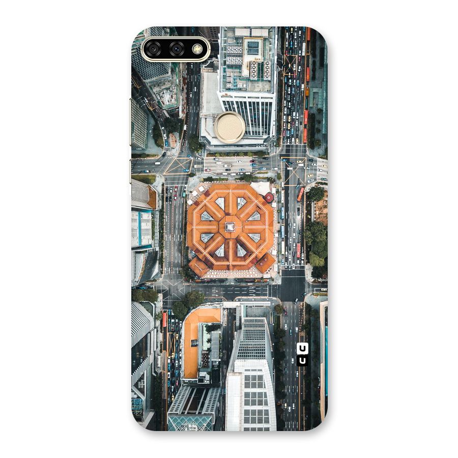 Orange Dome Back Case for Honor 7A