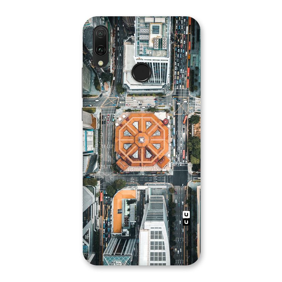 Orange Dome Back Case for Huawei Y9 (2019)