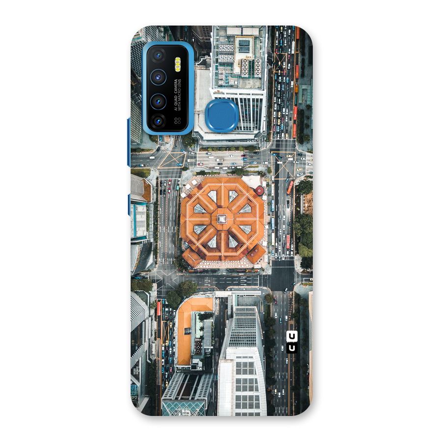 Orange Dome Back Case for Infinix Hot 9