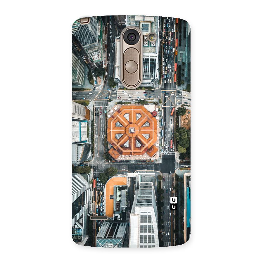 Orange Dome Back Case for LG G3 Stylus