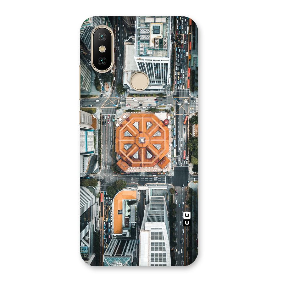 Orange Dome Back Case for Mi A2