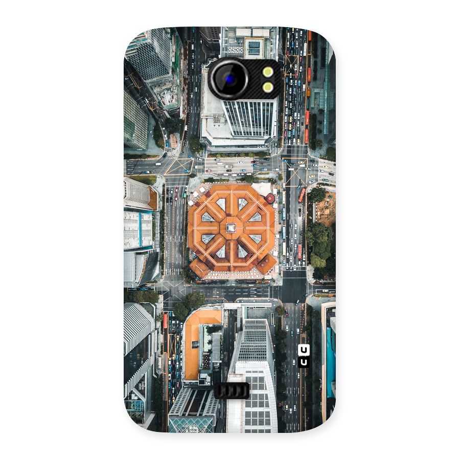 Orange Dome Back Case for Micromax Canvas 2 A110