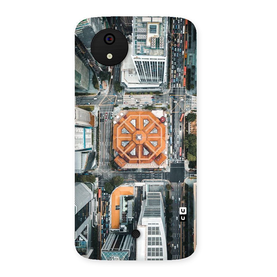 Orange Dome Back Case for Micromax Canvas A1