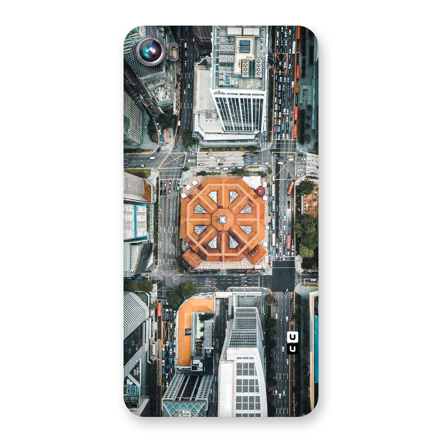 Orange Dome Back Case for Micromax Canvas Fire 4 A107