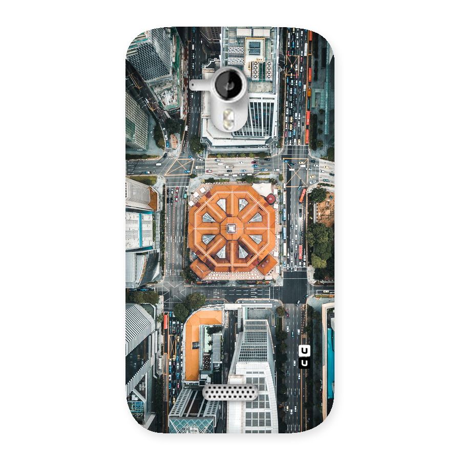 Orange Dome Back Case for Micromax Canvas HD A116