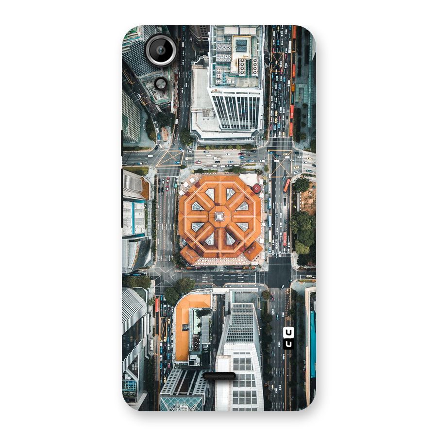 Orange Dome Back Case for Micromax Canvas Selfie Lens Q345