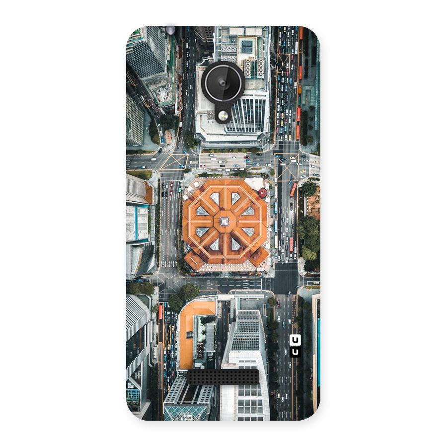 Orange Dome Back Case for Micromax Canvas Spark Q380