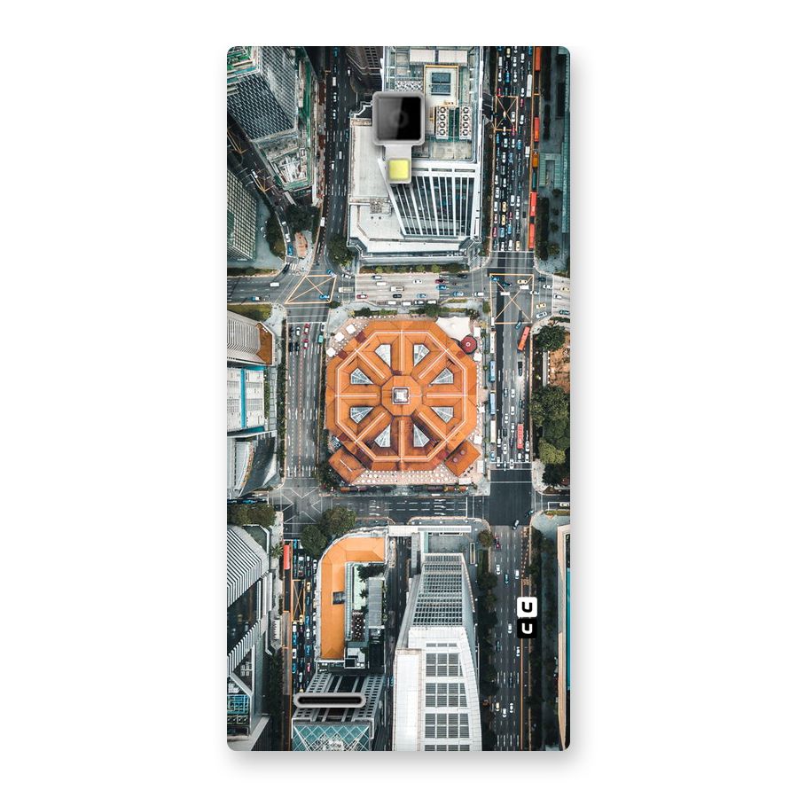 Orange Dome Back Case for Micromax Canvas Xpress A99