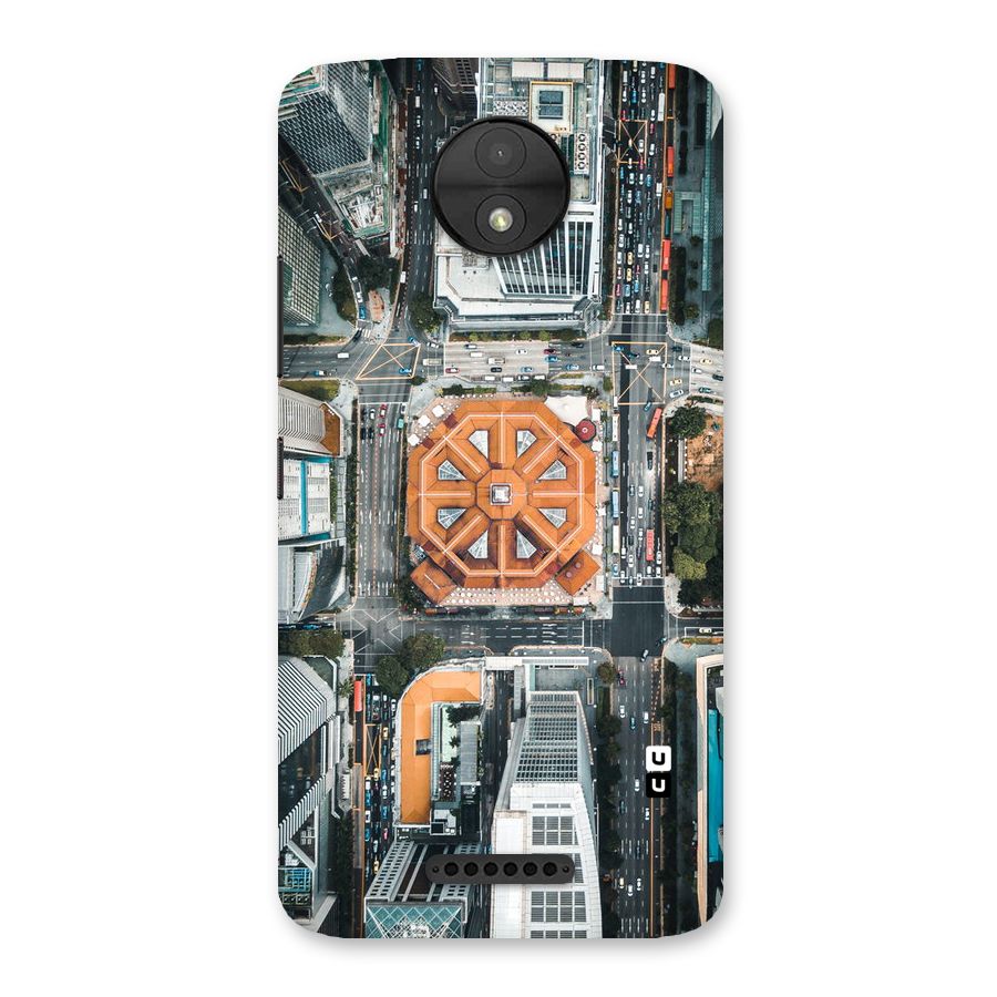 Orange Dome Back Case for Moto C