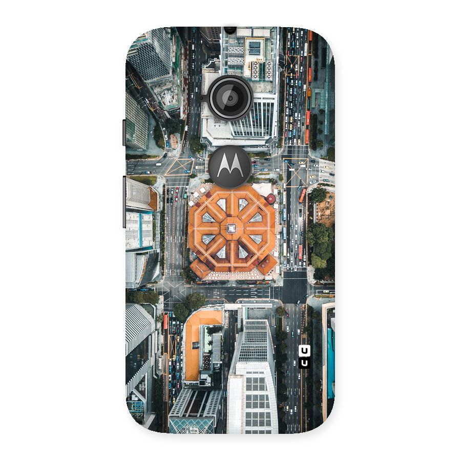 Orange Dome Back Case for Moto E 2nd Gen