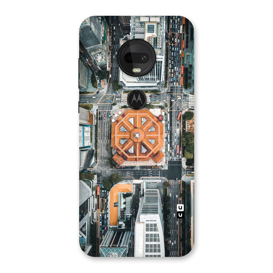 Orange Dome Back Case for Moto G7