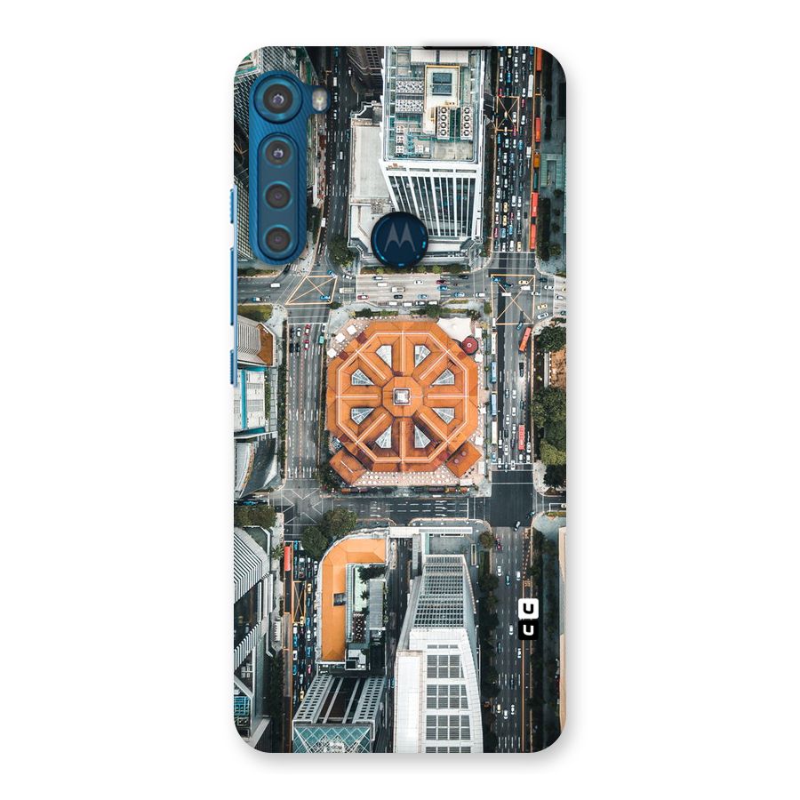 Orange Dome Back Case for Motorola One Fusion Plus