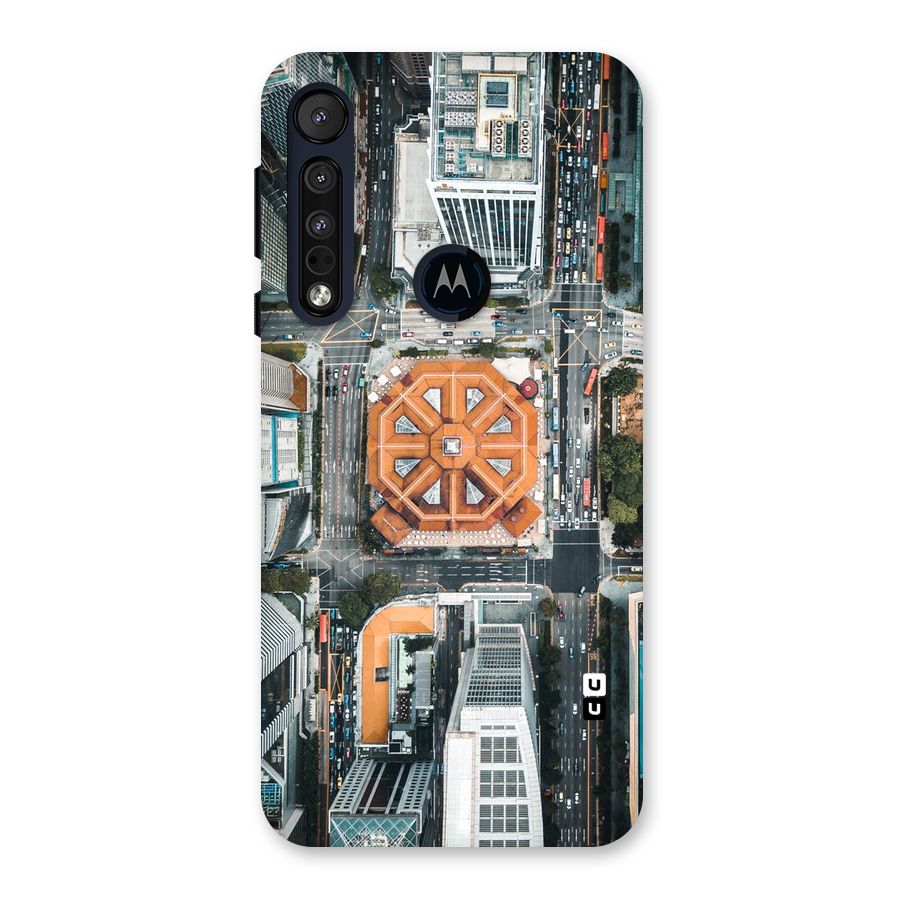 Orange Dome Back Case for Motorola One Macro