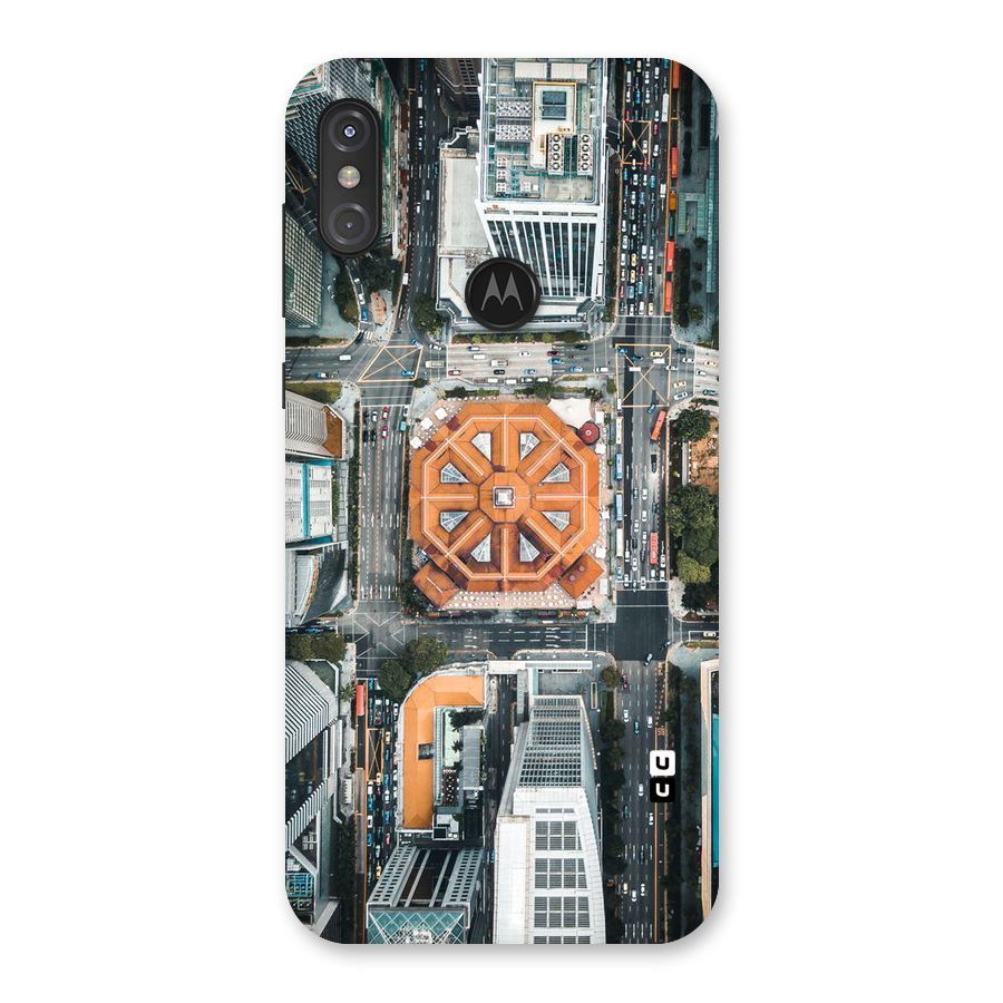 Orange Dome Back Case for Motorola One Power