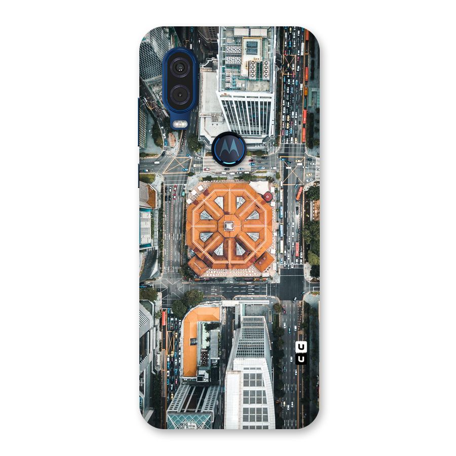 Orange Dome Back Case for Motorola One Vision