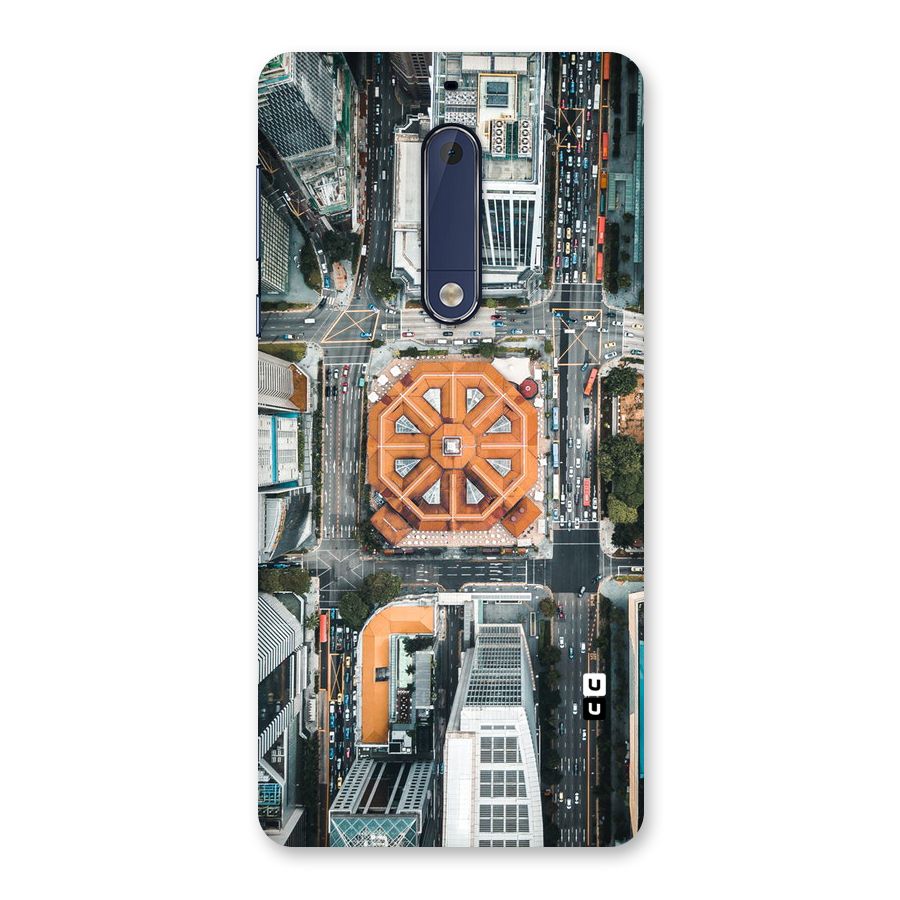 Orange Dome Back Case for Nokia 5